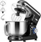 VIVOHOME Stand Mixer, 660W 10 Speed 6 Quart Tilt-Head Kitchen Electric Food Mixer with Beater, Dough Hook, Wire Whip and Egg Separator, Black