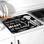Halloween Skeleton Dish Drying Mat 18 X 24 Inch The Kitchen Is The Heart Of The Home For Kitchen Counter Reversible Dish Drying Pad Water Absorbing And Drying Mat For Kitchen Coffee Bar Decoration