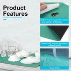 uxcell Silicone Mats for Kitchen Counter, 35.4" x 23.6" Non-Slip Countertop Protector Mat Heat Resistant Coffee Mat Waterproof Table Placemat, Green