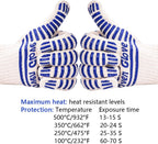 CZSYZCZS Extreme Heat Resistant Oven Gloves - 932F - Cooking Gloves for BBQ, Grilling, Baking,Cutting, Smoker Fireplace