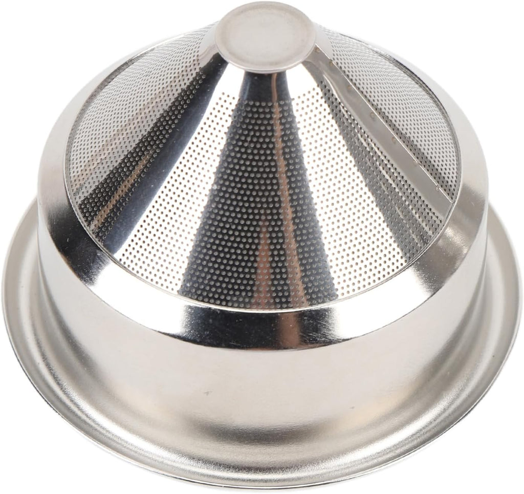 58mm High Extraction Filter Basket, Cone Shaped Precise Extraction Micro Sieve Filter Basket 304 Stainless Steel for Home, Coffee Shop Commercial Use
