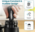 MHW-3BOMBER 58.5mm Espresso Coffee Tamper, 30lbs Constant Pressure Espresso Hand Tamper with Sound Feedback for Barista, Extra 15lbs Spring Loaded, Fit 58mm Portafilter, Astra Tamper, T7018-OS