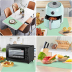 Silicone Mat Heat Resistant Mats for Countertop, Large Silicone Mats for Crafts Kitchen Counter Workbench Table protector, Size 36x24 inches Thick 2mm,Rolled Package,Light Green