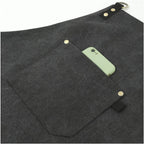 No-Tie Canvas Apron Heavy-Duty 16OZ Work Apron with Front Pocket Extra Long Straps Adjustable M–XXL