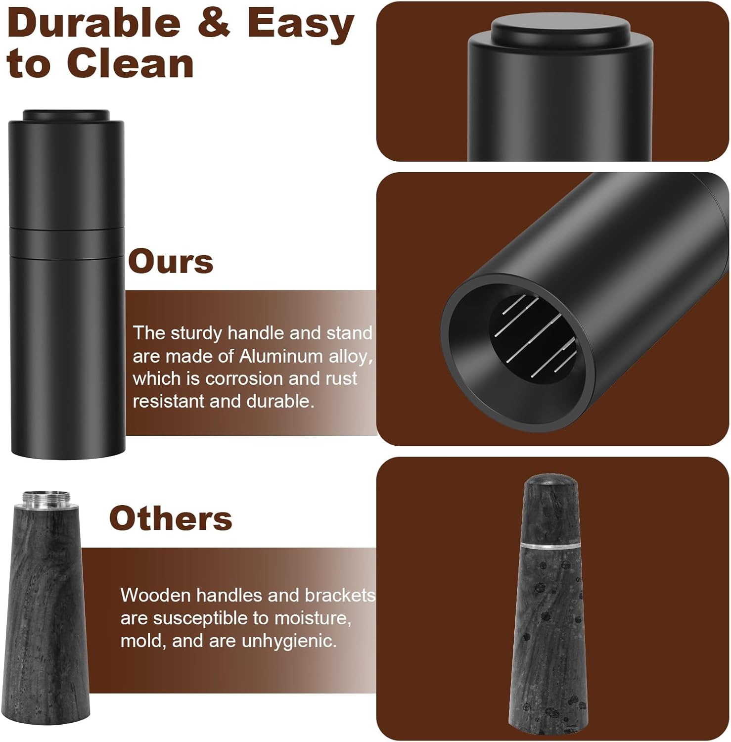 WDT Espresso Distribution Tools Espresso Stirrer Tool WDT Coffee Distributor for Barista Espresso Machine Accessories 9*0.35mm Espresso Grounds Stirrer with Extra 9 Replaceable Needles,Black