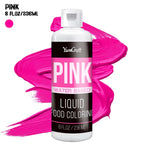 Food Coloring Liquid - Vibrant Color Food Coloring for Cake Decorating, Baking, Easter Egg, Icing - Tasteless Food Color Dye for Fondant, Cooking, Slime, Airbrush (Pink, 8 Fl.oz)