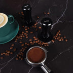 58.5mm Espresso Hand Tamper, Dual Calibrated Spring Loaded Coffee Tamper with Stainless Steel Flat Base, Pro-barista 30lbs Espresso Tamper with Anodized Aluminum Handle Fits 58mm Portafilter