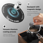 MHW-3BOMBER 51mm Espresso Puck Screen - 0.2mm Ultra Thin Espresso Puck - Metal Reusable Coffee Filter for Portafilter Basket 51mm - Puck Screen with Stand 3 Pack FG7050-OS