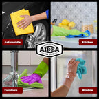 AIDEA Microfiber Cleaning Cloth 20PK, Microfiber Towels for Cars, Dusting Cloth Cleaning Rags for SUVs, House, Kitchen, Window, Workshops, Cleaning Supplies 12"×12"