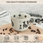 Ceramic Coffee Mug, 12 oz Novelty Unique Teacup with Large Handle, Stoneware Cup for Tea Mocha Latte Cappuccino Espresso (Fox)