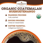 Fresh Roasted Coffee, Organic Guatemala | Single Origin, USDA Organic, Mold & Myco 3rd Party Tested, Kosher | Medium Roast 12 oz Whole Bean