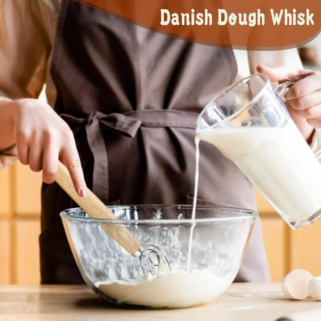 Banneton Bread Proofing Basket Set,11" Round Sourdough Bread Baking Supplies, Sourdough Starter Kit with Bread Lame,Danish Whish, Bowl Scraper,Dough Whisk for Bread Making