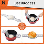 Cook's Aid 2 Pcs Silicone Bread Sling for Dutch Oven, Non-Stick Bread Baking Mat Set, Reusable Sourdough Bread Sling with Long Handles for Easier Transfer for Dough