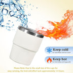 6oz Vacuum Insulated Espresso Cup Set of 2, Espresso Shot Cup for Coffee, Double Wall Stainless Steel Mini Tumbler Shot Glasses with Lid