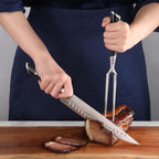 Cangshan HELENA Series German Steel Forged 2-Piece Carving Set (Black)