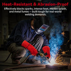 16 Inch Welding Gloves Heat Resistant 932°F for MIG/TIG/Stick Welding/Forging
