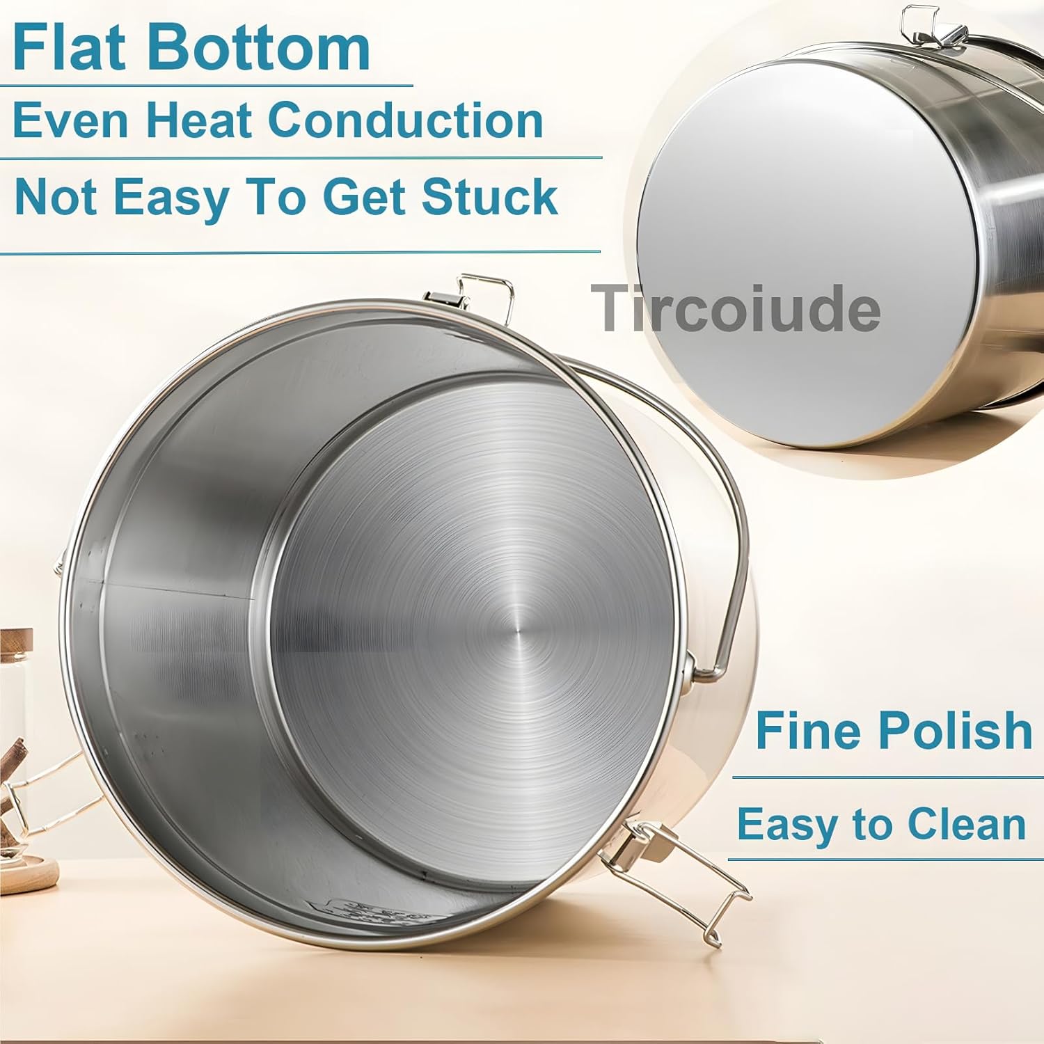 304 Stainless Steel Kitchen Airtight Canister, 12L 3.1 gal Rice Oil Food Storage Bucket Transport Can with andles Airtight Lid for Rice Flour Grain Coffee Bean Pail Container