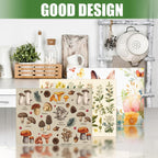 Mushroom Dish Drying Mats For Kitchen Counter XL Microfiber Kitchen Drying Mat Large Draining Pad Absorbent Quick Drying Dish Mat 18x24 Inch