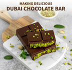 2 Pcs Large Dubai Chocolate Bar Molds, 0.8 Inch Deep Silicone Stuffed Chocolate Bar Molds, Big and Thick Candy Bar Moulds for Filling Homemade Knafeh Pistachio Bars