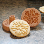 Wood Cookie Stamp, 2.5 Inch (Lotus Bud CS-039)