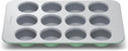 Caraway Non-Stick Ceramic 12-Cup Muffin Pan - Naturally Slick Ceramic Coating - Non-Toxic PTFE & PFOA Free - Perfect for Cupcakes, Muffins, and More - Sage