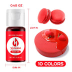 Gel Food Coloring - 10 Colors x 0.45 oz Concentrated Gel Based Food Dye Vibrant Icing Colors Professional-Grade Neon Food Color for Baking Cake Decorating Cookies Fondant