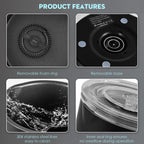 Electric Milk Frother, 4 in 1 Milk Steamer,11.8oz/350ml Automatic Warm and Cold Foam Maker for Coffee,Latte, Cappuccino, Macchiato, Hot Chocolate