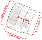 53.75mm Gravity Coffee Distribution Tool, Gravity Adaptive Coffee Distributor, Anti-slip Espresso Leveler, Barista Espresso Accessories, 304 Stainless Steel base