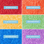 Sweets Indeed Sprinkles 6 Cell Edible Sprinkle Mix Jimmies Perfect for Cake Decorations Baking Ice Cream Cookies Cupcake Topper (Rainbow Sugar)