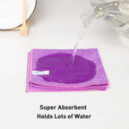 Purple Microfiber Cleaning Cloth, Ultra Soft Absorbent Microfiber Cleaning Rags for Housekeeping Cleaning Supplies, Lint Free Reusable Cleaning Cloths for House Washable, Pack of 12