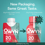 OWYN Only What You Need Vegan Protein Shake, Strawberry Banana,12 Fl Oz (Pack of 12), 100-Percent Plant Based, Dairy & Gluten Free, Soy & Tree Nut-Free, Egg-Free, Allergy-Free, Vegetarian, Kosher