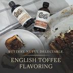 Cook's, English Toffee Flavoring for Baking, Icing, Cinnamon Rolls, Scones, 8 oz