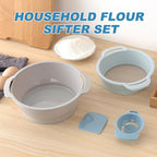 4-in-1 Baking Tools Set, Multifunctional Flour Sifter, Egg Separator, Mixing Bowl & Dough Scraper for Pastry & Cake Making, Send Goods from Local Warehouse