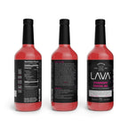 LAVA Premium Strawberry Margarita Mix Strawberry Daiquiri Mix, Made with Real Strawberries, Agave, Key Lime, No Artificial Sweeteners, Lots of Flavor, Ready to Use, 1-Liter (33.8oz) Glass Bottle