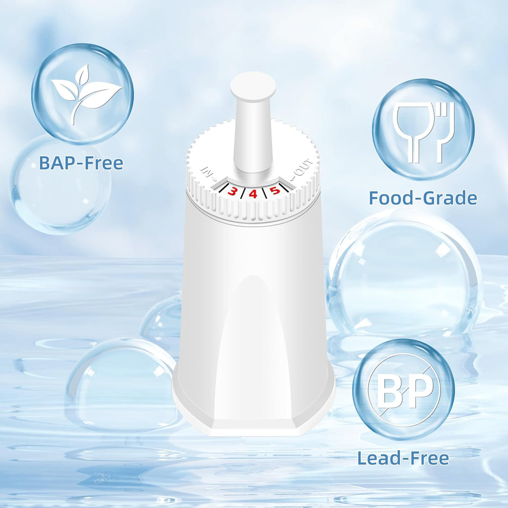 Replacement Water Filter for Breville Espresso Machine, Fit for Breville Barista Touch BES880, Barista Pro BES878, Oracle BES980, Dual Boiler BES920 Bambino ClaroSwiss Sage,4 pack by APPLIANCEMATES