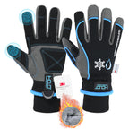 HANDLANDY Waterproof Insulated Work Gloves, 3M Thinsulate Thermal Winter Gloves for Men Women Touch Screen, Warm Ski Snowboard Cold Weather Gloves (Small, Blue)