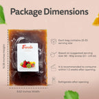 Fanale Brown Sugar Agar Tapioca Boba Jelly Ball for Milk Tea Coffee Shaved Ice Topping (4.4 lb/bag) TAP005-B