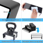 Goabroa Black Acrylic Display Risers, 3 Tiers 2 Set (6 Pcs) Acrylic Shelves Organizer Display Stand, Conutertop Desktop Stands for Decoration and Organizer