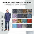 Adult Bib Scarf - Dignified Alternative to Bibs | Washable and Reusable Clothing Protectors for Eating