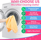 Newwiee 3 Pcs Extra Large Microfiber Cleaning Cloth 30" x 20" Washable Reusable Microfiber Towel Streak Free Lint Free Cloth for Cleaning Home Glass Office Window Bathrooms (Pink,Yellow,Light Blue)