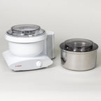 Bosch Universal Plus Stand Mixer - White - with Bottom‑Drive Stainless Steel Bread Bowl, 6.5‑Quart Capacity, 4 Speeds + Pulse, Heavy‑Duty Dough Hook & Dual Whips, Handles 14 lb Dough