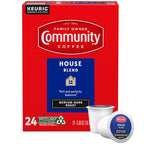 Community Coffee House Blend 24 Count Coffee Pods, Medium Dark Roast, Compatible with Keurig 2.0 K-Cup Brewers, 24 Count (Pack of 1)