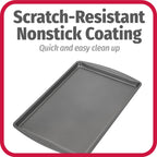 GoodCook AirPerfect Non-Stick 17” X 11" Cookie Sheet Set , Homemade, Frozen & Leftover Slices, Set of 2