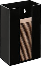 Coffee Cup Sleeve Organizer Rack-Acrylic Collar Holder Storage for Disposable Kraft Paper Cup Sleeves,Coffee Shop/Home/Kitchen Organization,Countertop or Wall Mount(Black)