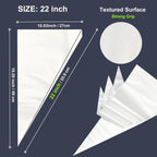 22 inch Large Piping Bags, AMBESTAR 200 Pcs Big Tipless Clear Plastic Disposable Pastry Bags for Frosting Decorating Cake Cupcake Cookie, Pro Long Thick Pastry Bag Essential Baking Tools