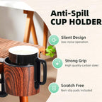 2pcs Cup Holder for Desk (2PCS Walnut Design)