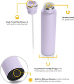 RTIC 26oz Journey Bottle Metal Stainless Steel Vacuum Insulated, BPA Free, Reusable, for Water, Hot and Cold Drinks, Travel, Sports, Camping, Dusty Lilac