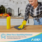 AIDEA Microfiber Cleaning Cloth Grey 12PK, Microfiber Towels for Cars, Premium Car Cloths, Dusting Cloth Lint Free Cleaning Rags for SUVs, House, Kitchen, Window, Workshops,11.5×11.5"