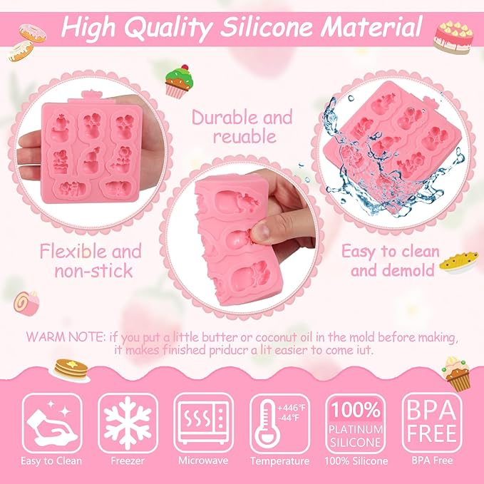 1 Pcs Mini Cactus Silicone Mold, Cartoon Flower Plant Potted Fondant Mold for Cupcake Topping Candy Chocolate Biscuit Chewing Gum Resin Clay Resin Reusable Kitchen Baking Supplies