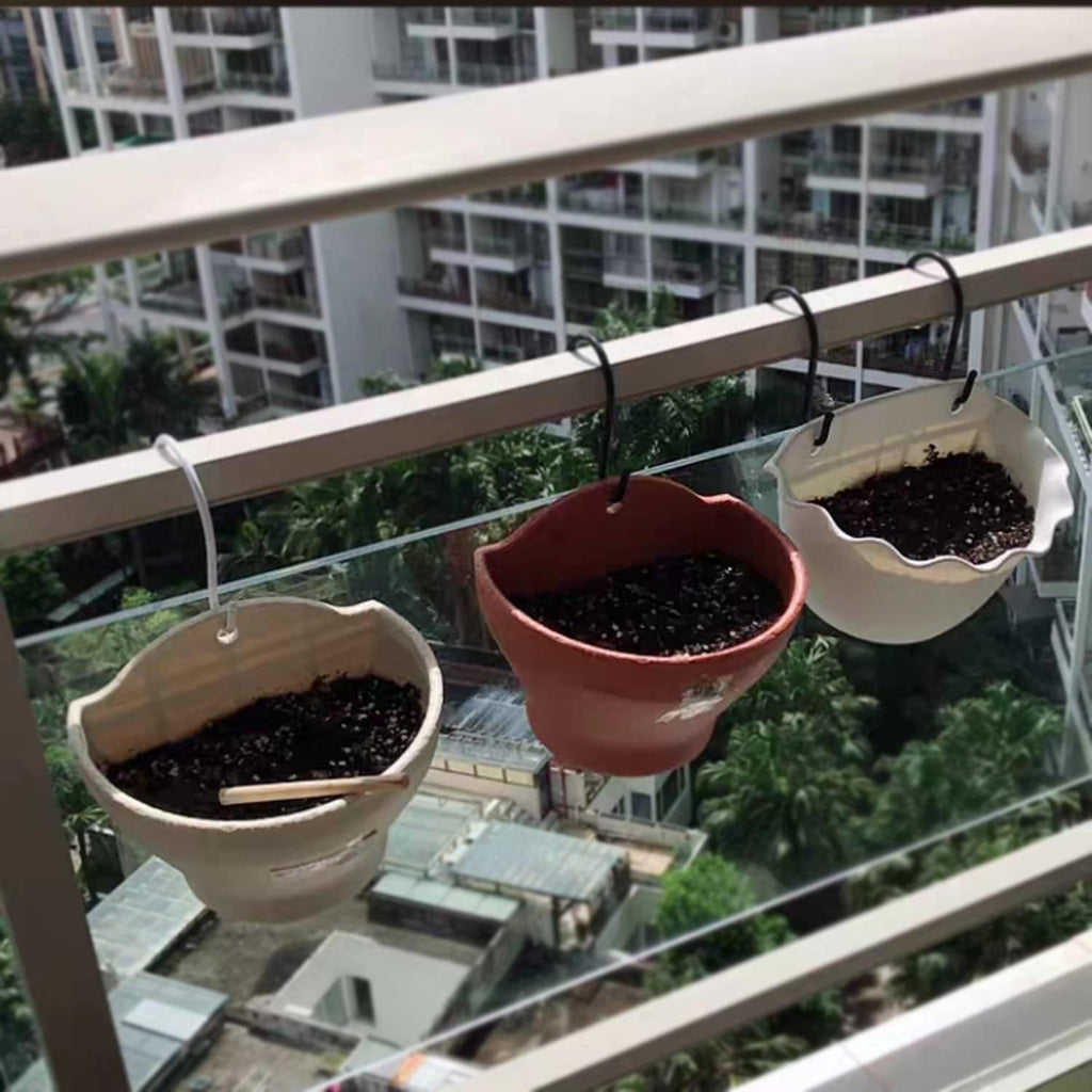 4 Pack Large S Hooks for Hanging Heavy Duty, 6 inch Non Slip Vinyl Coated Metal Closet S Hooks for Hanging Kitchen Utensil Pot Pan Cups Clothes Jeans Towels Hats Bags Plants (Black)